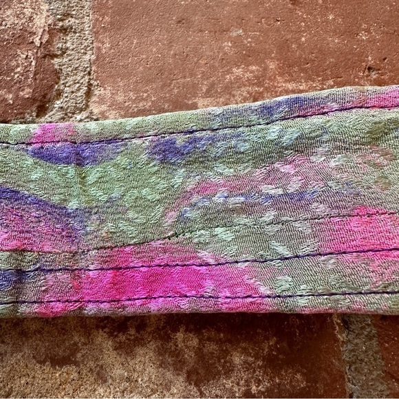 Vintage hot pink, purple, orange and army green belt - Picture 3 of 15